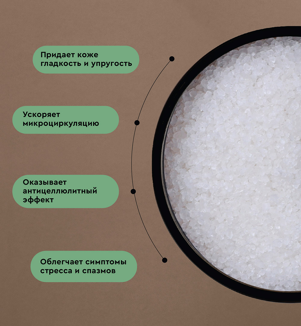 Сакская соль с 100% эфирными маслами Aromatherapy Energy, мятно-камфорная