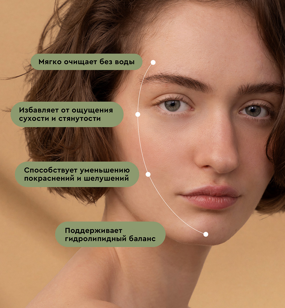 Экстрамягкие очищающие сливки CALM EXPERT с инулином против сухости и покраснений