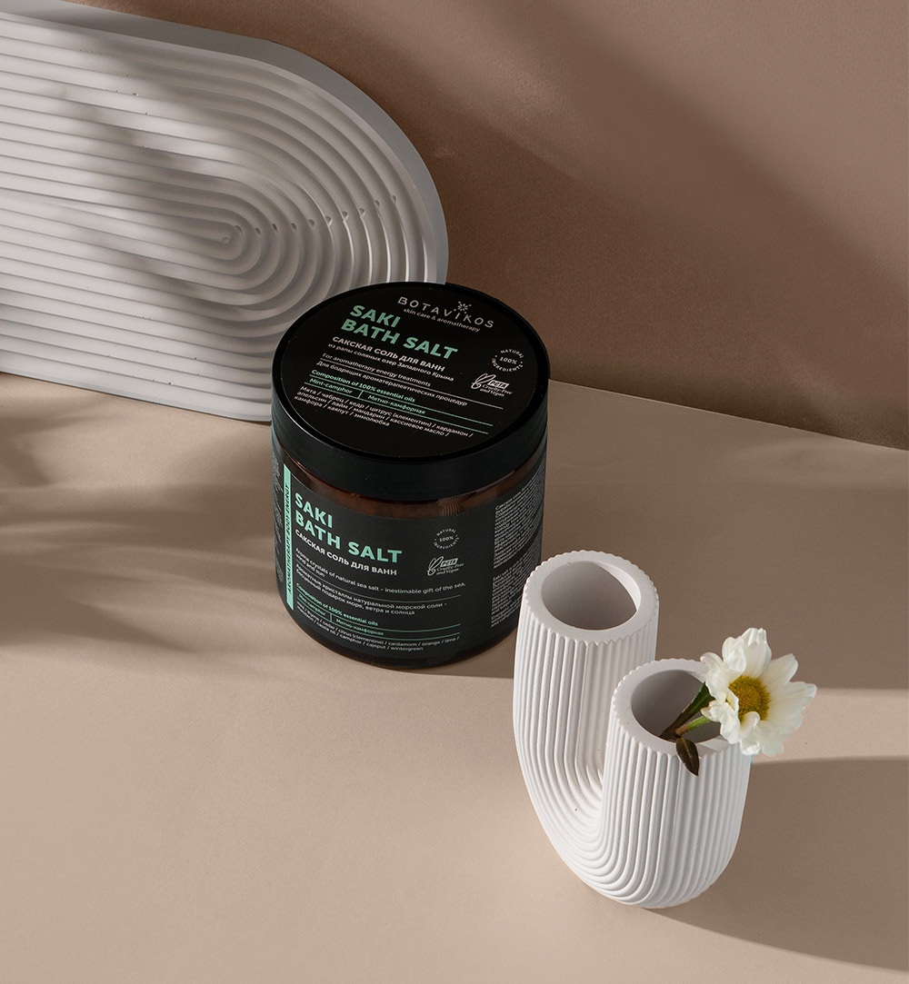 Сакская соль с 100% эфирными маслами Aromatherapy Energy, мятно-камфорная