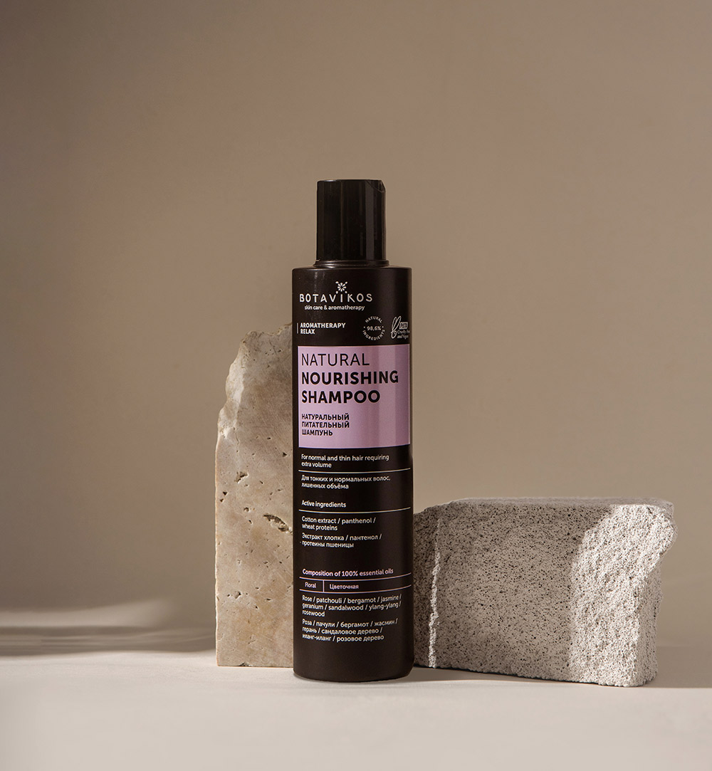 Натуральный питательный шампунь Aromatherapy Relax для тонких и нормальных волос