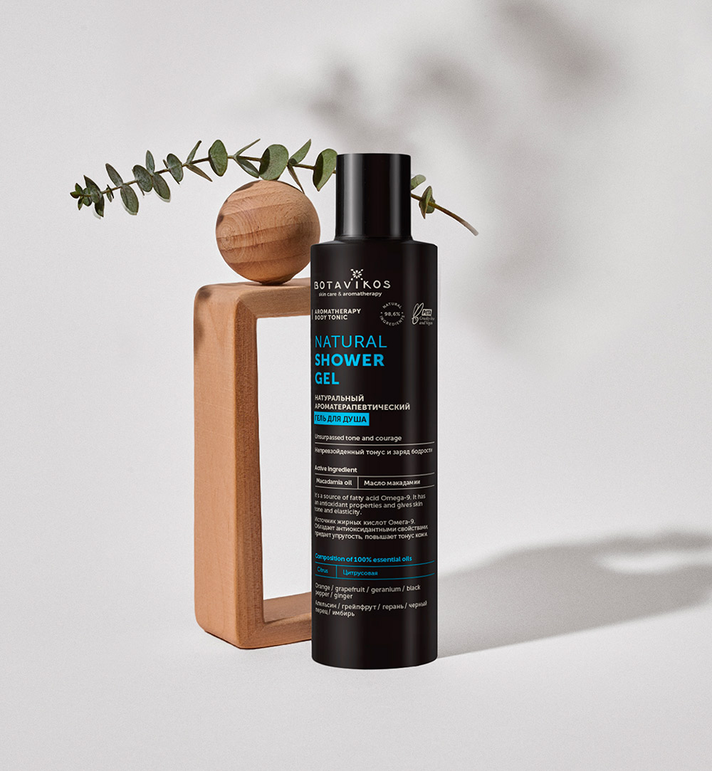 Натуральный ароматерапевтический гель для душа Aromatherapy Tonic, тонус и заряд бодрости