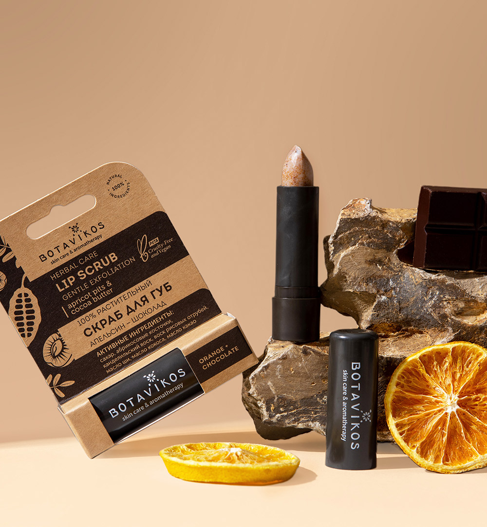 Тающий скраб для губ Апельсин - Шоколад
