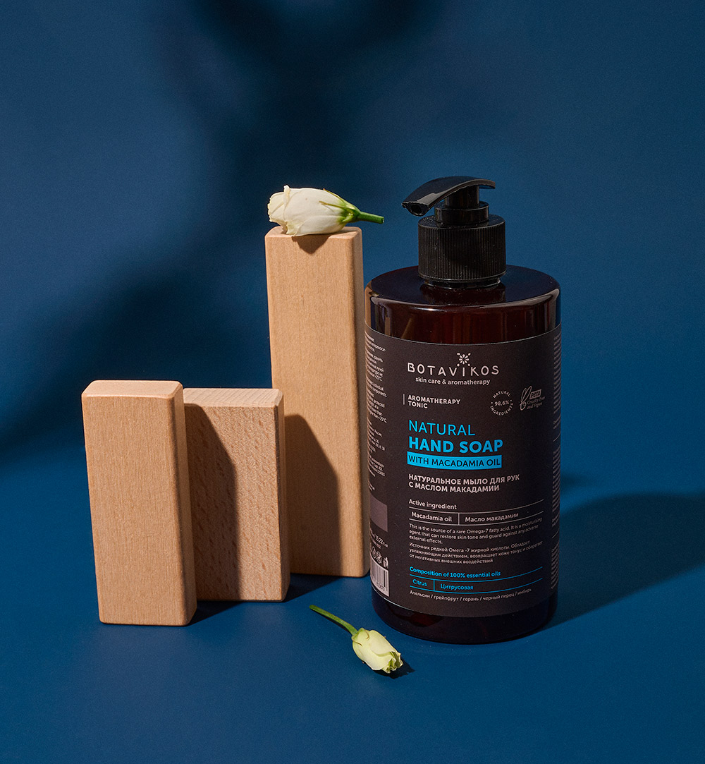 Парфюмированное жидкое мыло для рук с маслом макадамии Aromatherapy Tonic