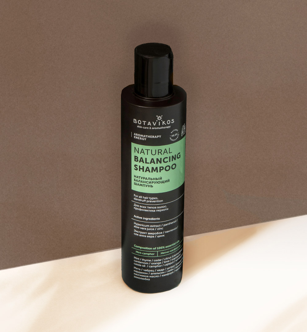 Натуральный балансирующий шампунь Aromatherapy Energy, профилактика перхоти