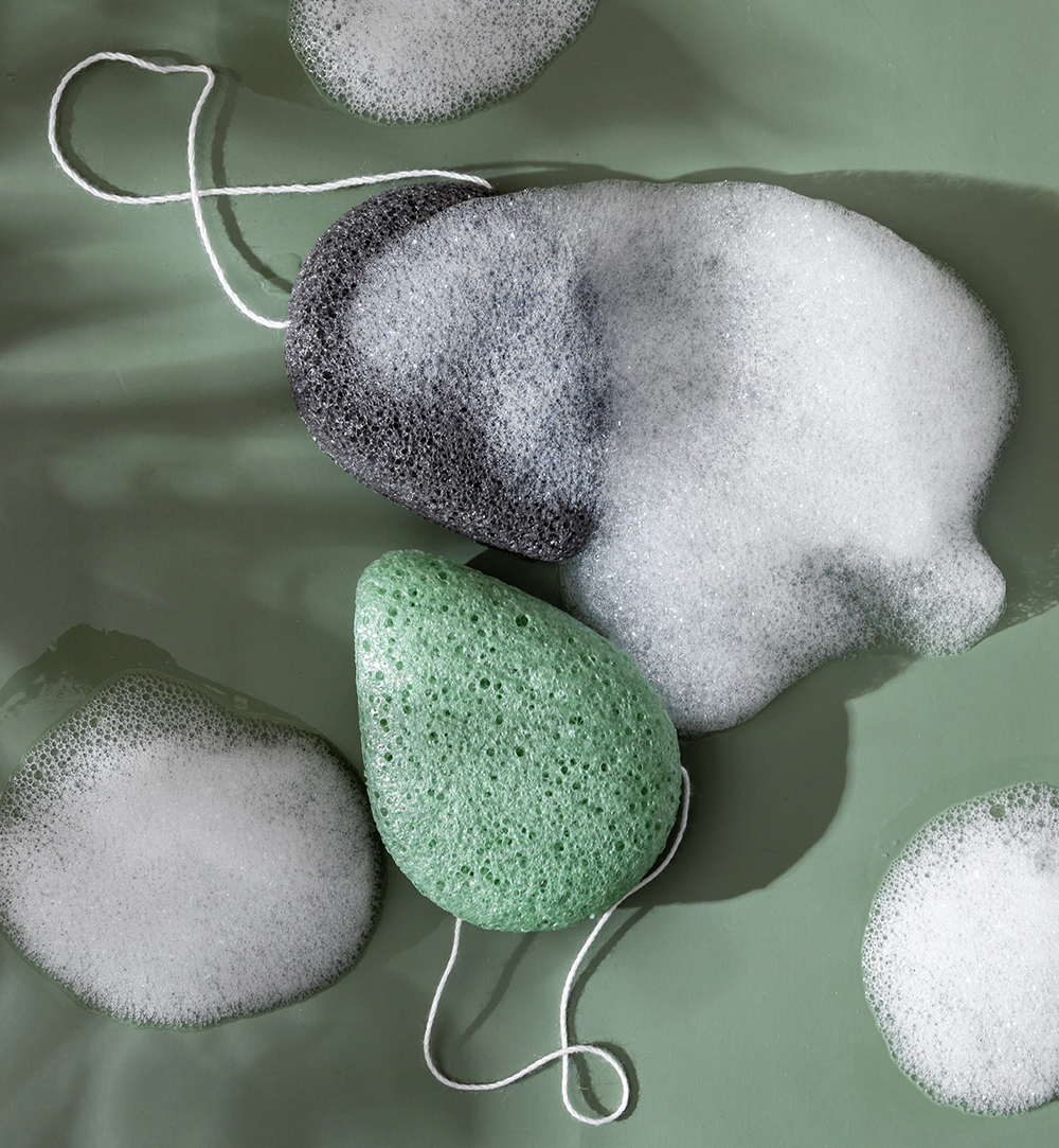 Спонж Конняку с зеленым чаем