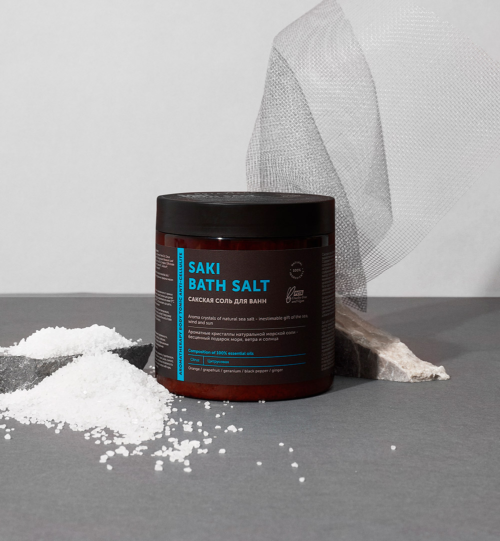 Сакская соль с 100% эфирными маслами Aromatherapy Tonic, цитрусовая