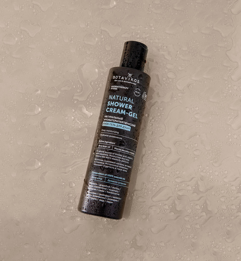 Натуральный ароматерапевтический крем-гель для душа Aromatherapy Hydra, глубокое увлажнение