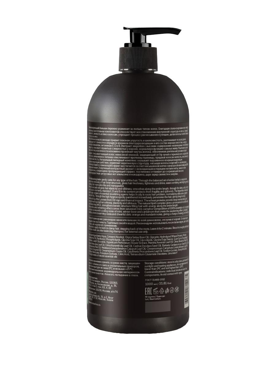 Натуральный балансирующий бальзам Aromatherapy Energy для гладкости и блеска всех типов волос 