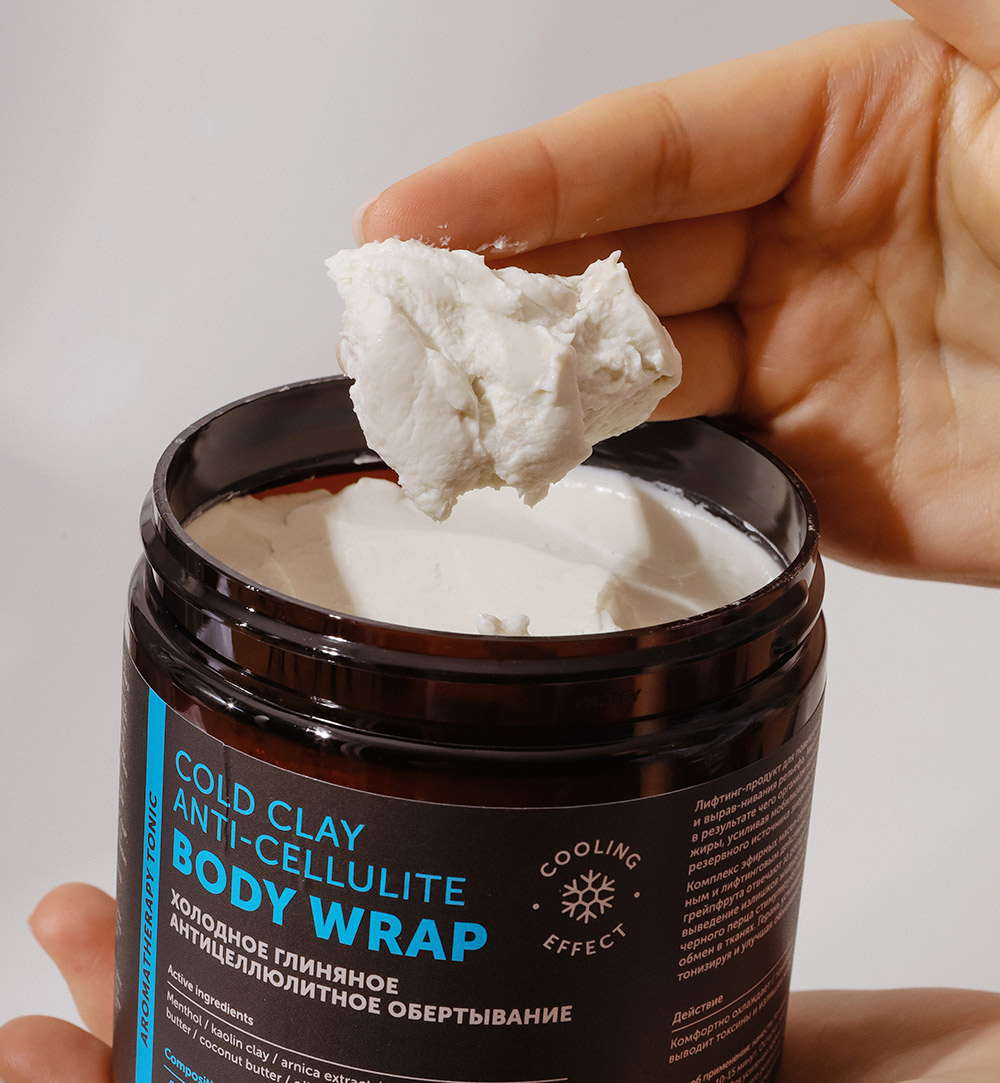 Холодное глиняное антицеллюлитное обертывание с ментолом Aromatherapy Tonic