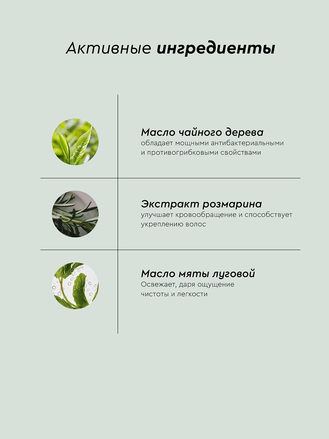 Гель для проблемной кожи СВЕЖАЯ МЯТА с маслом Чайного дерева для душа