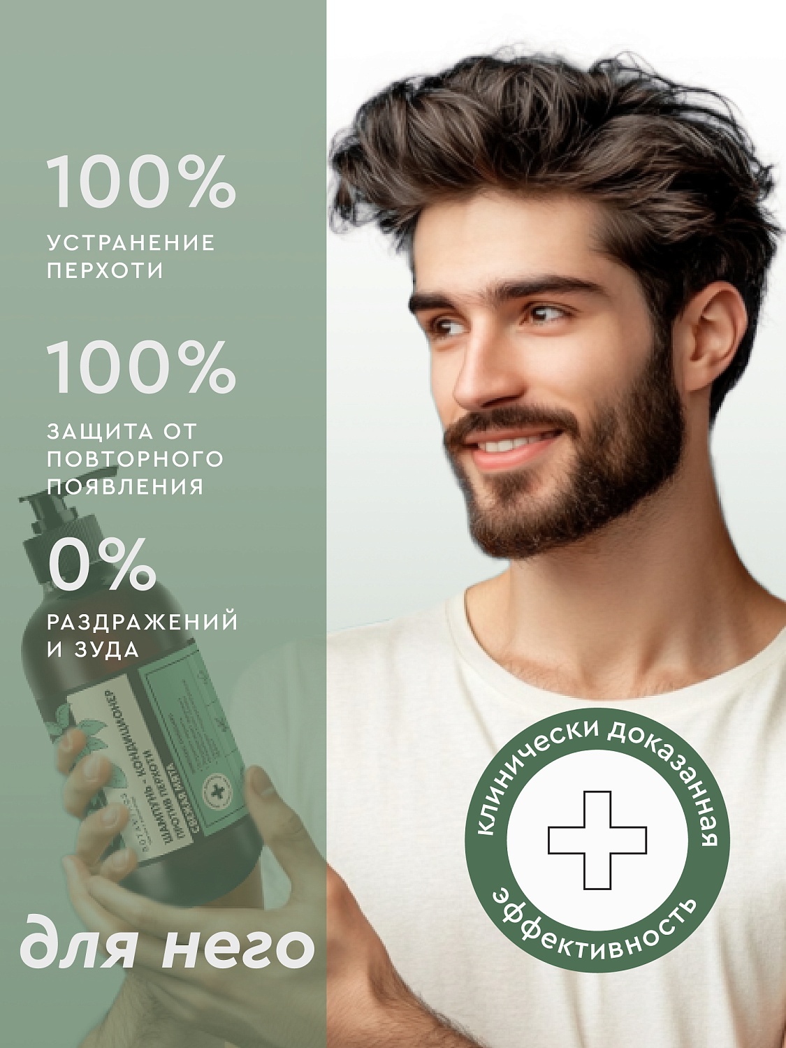 Шампунь-кондиционер  СВЕЖАЯ МЯТА против перхоти