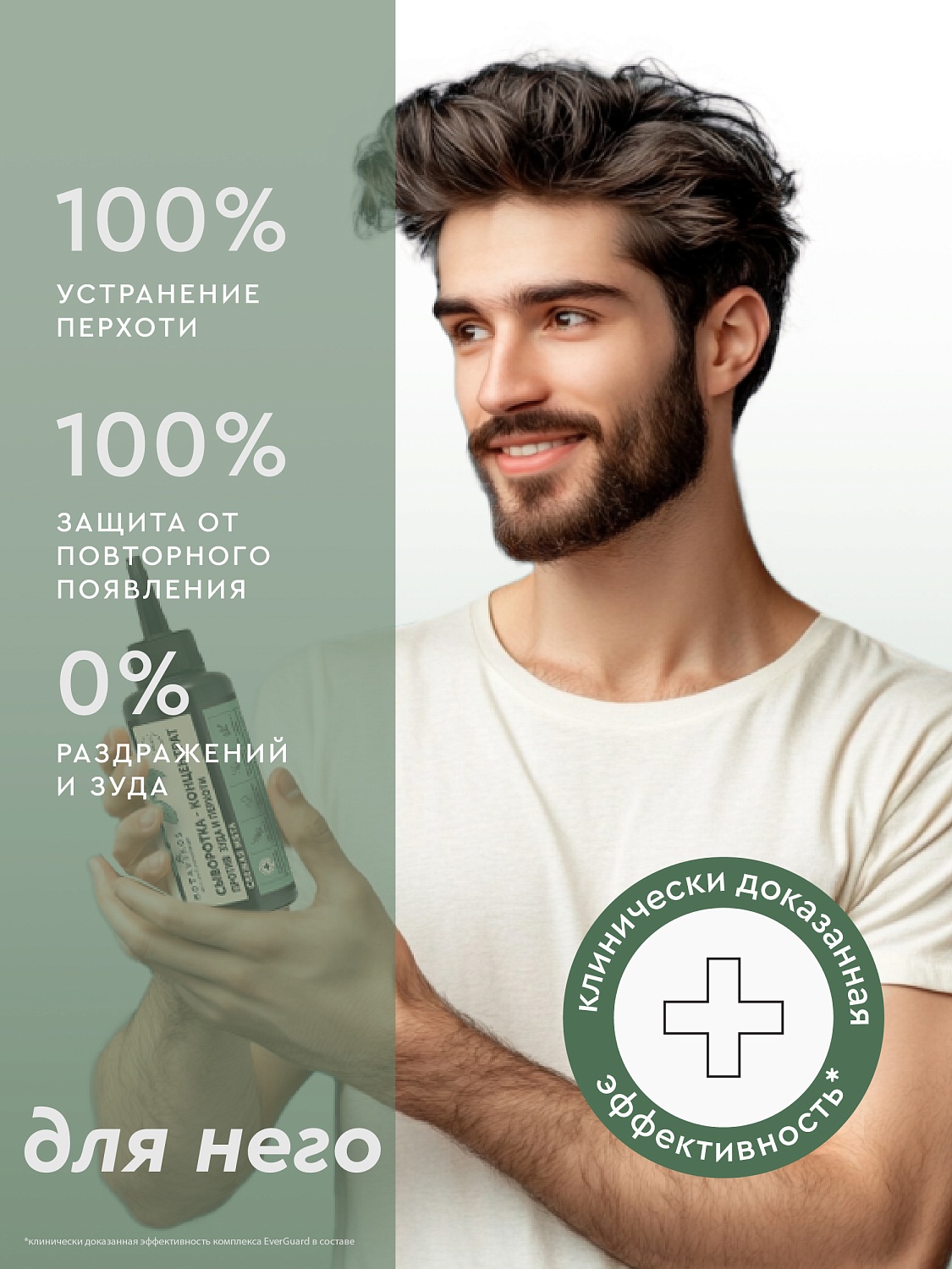 Сыворотка-концентрат для кожи головы СВЕЖАЯ МЯТА против зуда и перхоти 